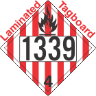 Flammable Solid Class 4.1 UN1339 Tagboard DOT Placard