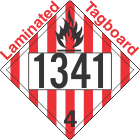 Flammable Solid Class 4.1 UN1341 Tagboard DOT Placard
