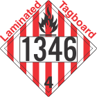 Flammable Solid Class 4.1 UN1346 Tagboard DOT Placard