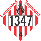 Flammable Solid Class 4.1 UN1347 Tagboard DOT Placard