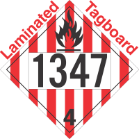 Flammable Solid Class 4.1 UN1347 Tagboard DOT Placard