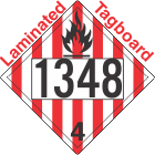 Flammable Solid Class 4.1 UN1348 Tagboard DOT Placard