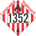 Flammable Solid Class 4.1 UN1352 Tagboard DOT Placard