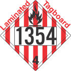 Flammable Solid Class 4.1 UN1354 Tagboard DOT Placard