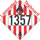 Flammable Solid Class 4.1 UN1357 Tagboard DOT Placard