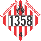 Flammable Solid Class 4.1 UN1358 Tagboard DOT Placard