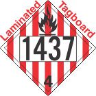 Flammable Solid Class 4.1 UN1437 Tagboard DOT Placard