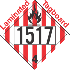 Flammable Solid Class 4.1 UN1517 Tagboard DOT Placard