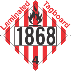 Flammable Solid Class 4.1 UN1868 Tagboard DOT Placard