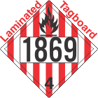 Flammable Solid Class 4.1 UN1869 Tagboard DOT Placard