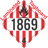 Flammable Solid Class 4.1 UN1869 Tagboard DOT Placard