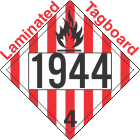 Flammable Solid Class 4.1 UN1944 Tagboard DOT Placard
