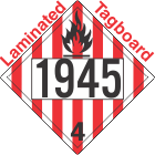 Flammable Solid Class 4.1 UN1945 Tagboard DOT Placard