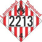 Flammable Solid Class 4.1 UN2213 Tagboard DOT Placard