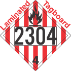 Flammable Solid Class 4.1 UN2304 Tagboard DOT Placard