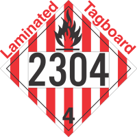 Flammable Solid Class 4.1 UN2304 Tagboard DOT Placard