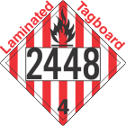 Flammable Solid Class 4.1 UN2448 Tagboard DOT Placard