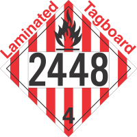 Flammable Solid Class 4.1 UN2448 Tagboard DOT Placard