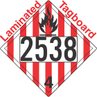 Flammable Solid Class 4.1 UN2538 Tagboard DOT Placard