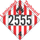 Flammable Solid Class 4.1 UN2555 Tagboard DOT Placard