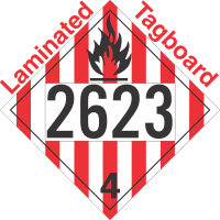 Flammable Solid Class 4.1 UN2623 Tagboard DOT Placard