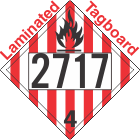 Flammable Solid Class 4.1 UN2717 Tagboard DOT Placard