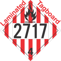 Flammable Solid Class 4.1 UN2717 Tagboard DOT Placard