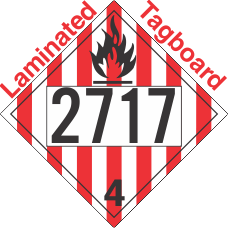 Flammable Solid Class 4.1 UN2717 Tagboard DOT Placard