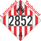 Flammable Solid Class 4.1 UN2852 Tagboard DOT Placard