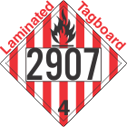 Flammable Solid Class 4.1 UN2907 Tagboard DOT Placard