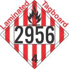 Flammable Solid Class 4.1 UN2956 Tagboard DOT Placard