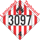 Flammable Solid Class 4.1 UN3097 Tagboard DOT Placard