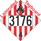 Flammable Solid Class 4.1 UN3176 Tagboard DOT Placard