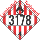 Flammable Solid Class 4.1 UN3178 Tagboard DOT Placard