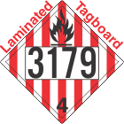 Flammable Solid Class 4.1 UN3179 Tagboard DOT Placard