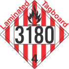 Flammable Solid Class 4.1 UN3180 Tagboard DOT Placard