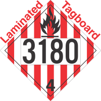 Flammable Solid Class 4.1 UN3180 Tagboard DOT Placard