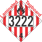 Flammable Solid Class 4.1 UN3222 Tagboard DOT Placard
