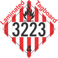 Flammable Solid Class 4.1 UN3223 Tagboard DOT Placard