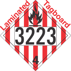 Flammable Solid Class 4.1 UN3223 Tagboard DOT Placard
