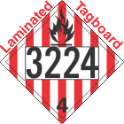 Flammable Solid Class 4.1 UN3224 Tagboard DOT Placard