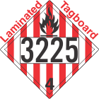 Flammable Solid Class 4.1 UN3225 Tagboard DOT Placard