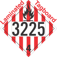 Flammable Solid Class 4.1 UN3225 Tagboard DOT Placard