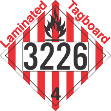 Flammable Solid Class 4.1 UN3226 Tagboard DOT Placard
