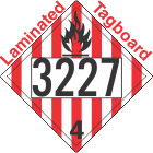 Flammable Solid Class 4.1 UN3227 Tagboard DOT Placard