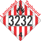 Flammable Solid Class 4.1 UN3232 Tagboard DOT Placard