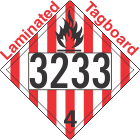 Flammable Solid Class 4.1 UN3233 Tagboard DOT Placard