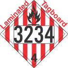 Flammable Solid Class 4.1 UN3234 Tagboard DOT Placard