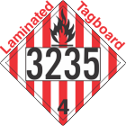 Flammable Solid Class 4.1 UN3235 Tagboard DOT Placard