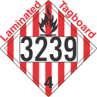 Flammable Solid Class 4.1 UN3239 Tagboard DOT Placard